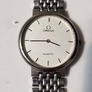 Omega silver watch vintage full sized bracelet